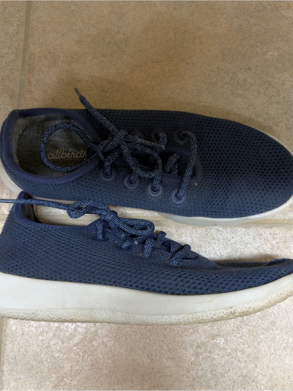 Women’s Navy All Birds Tree Runner NZ size 8 Casual Lace-Up Sneakers